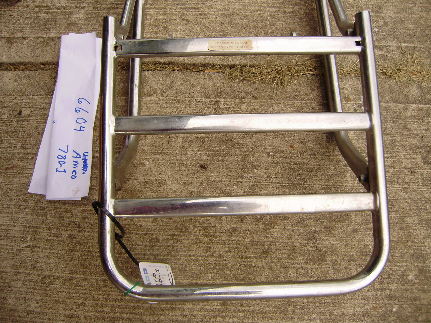 Amco Luggage Rack Marked 780-1,  Unknown Model #5  sku 6604