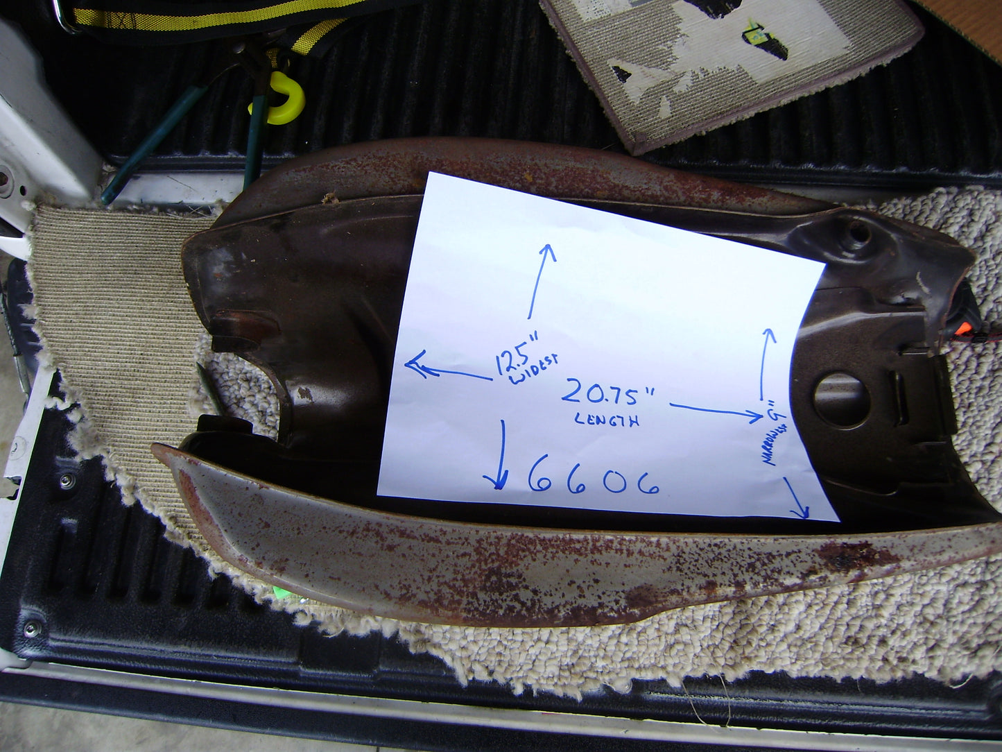 Honda CB500T OEM gas tank sku 6606