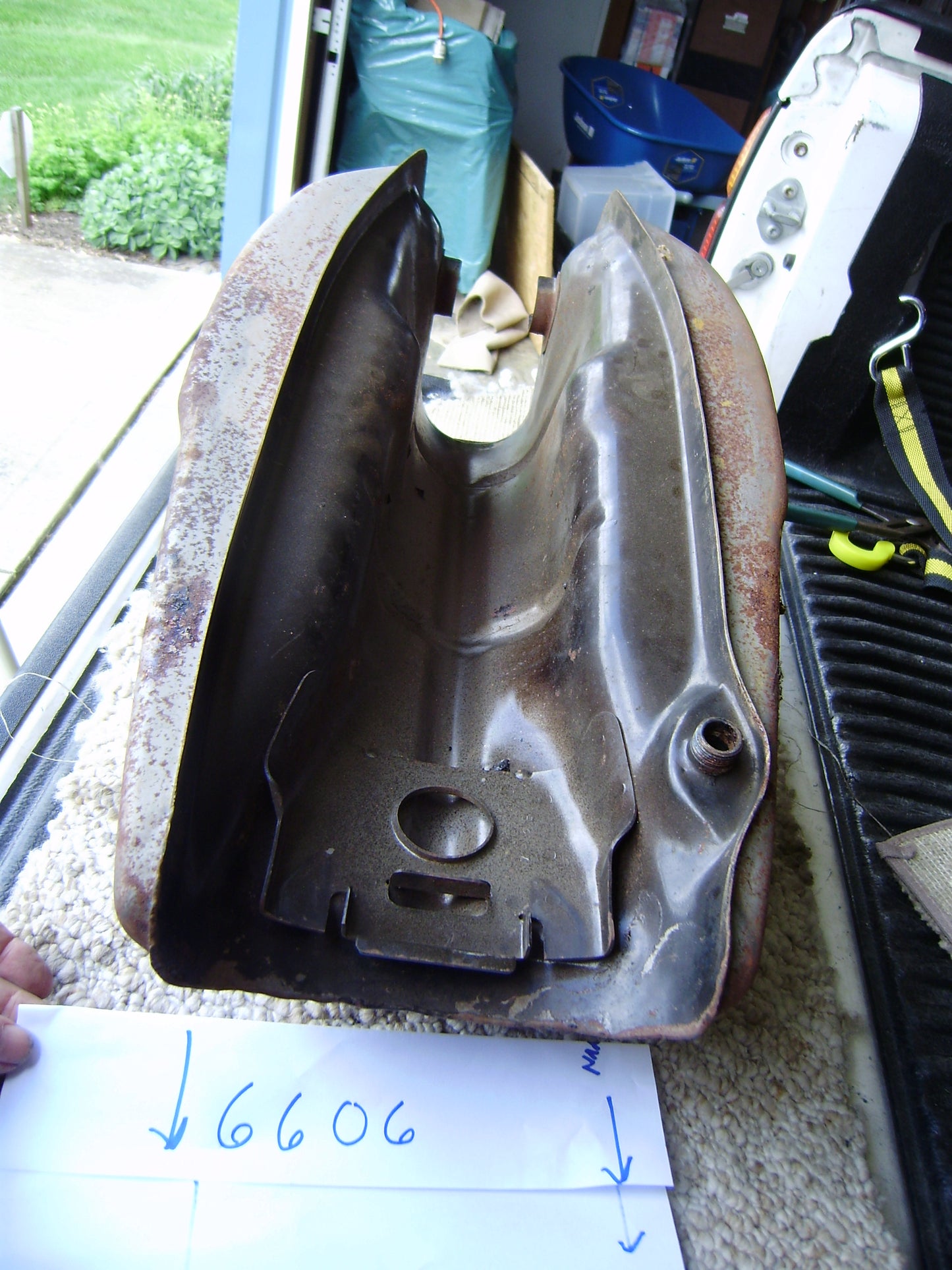 Honda CB500T OEM gas tank sku 6606