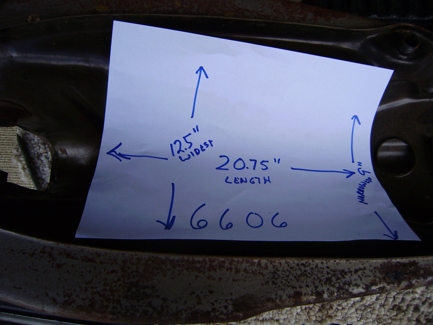 Honda CB500T OEM gas tank sku 6606