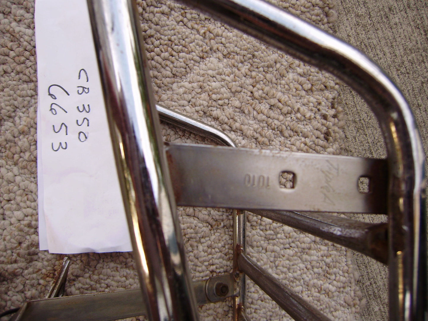 Sold ebay 8/4/21 Honda CB350 Luggage Rack sku 6653