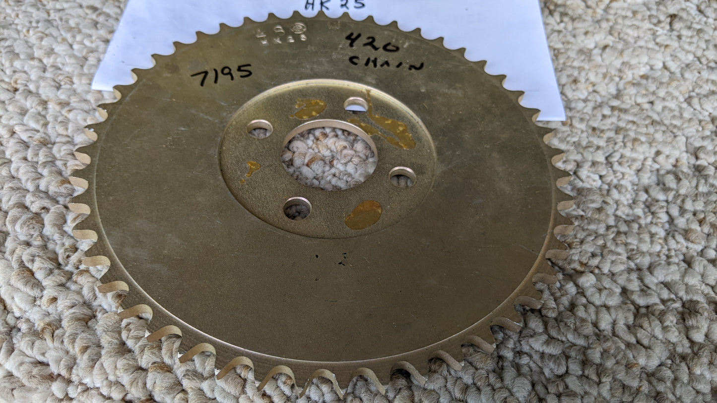 Motorcycle rear sprocket 48T 420 4 bolt pattern chain sku 7195