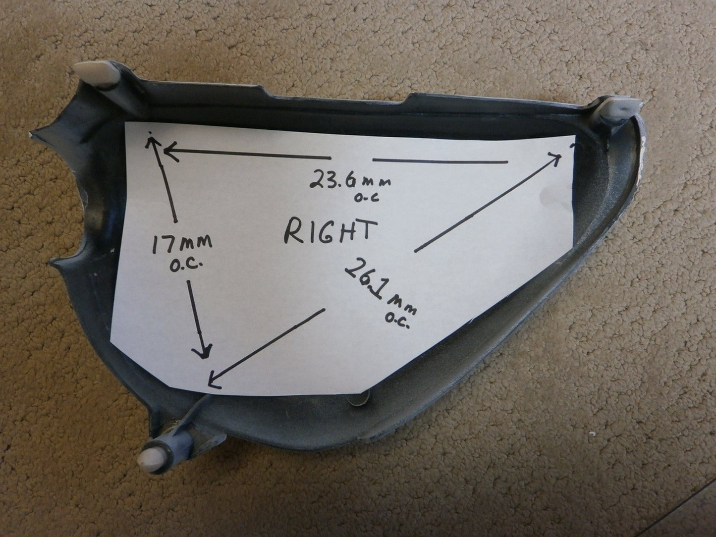 Cannot find 7/6/2021 Honda CB100 New White sidecover Pair red decals sku 6153