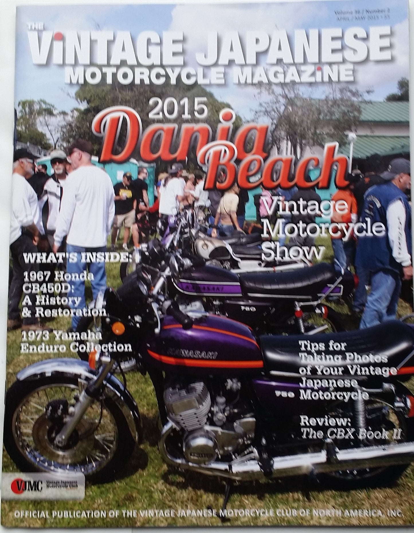 Kawasaki Mach IV 750 VJMC Magazine Dania Beach April 2015 sku 5011 Free shipping to USA 48 states