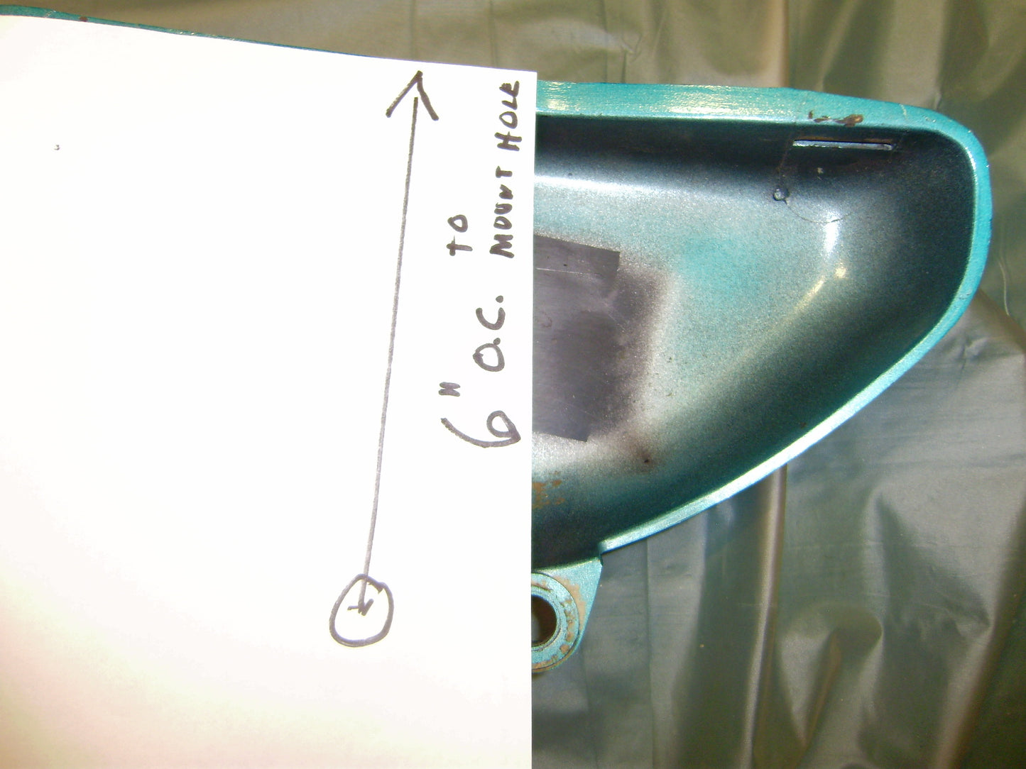Suzuki TC100  Right Sidecover 1974 Oil Tank Cover sku 6112