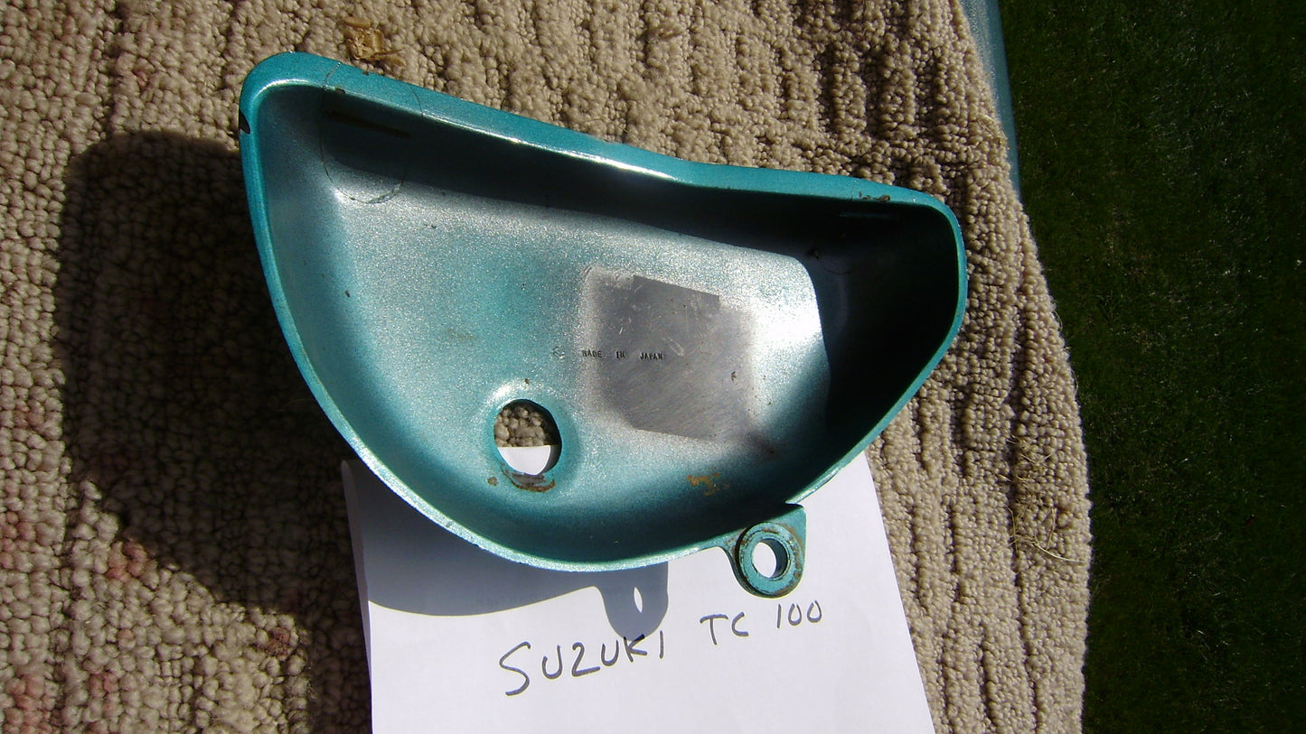 Suzuki TC100  Right Sidecover 1974 Oil Tank Cover sku 6112