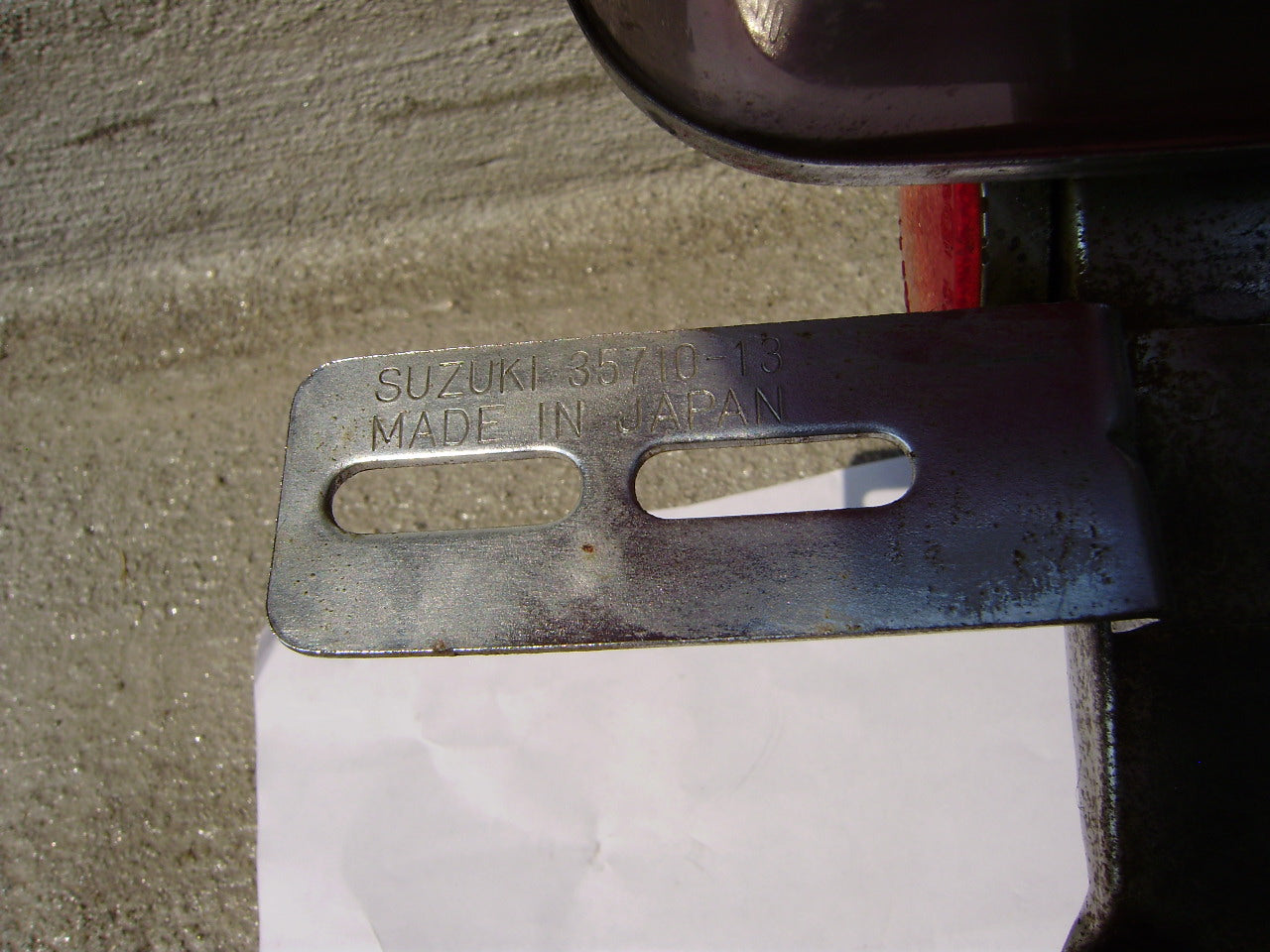 Sold Ebay 10152020 Suzuki TC185 TS185 Tail Light Brake Lamp With Bracket 1974 sku 6093