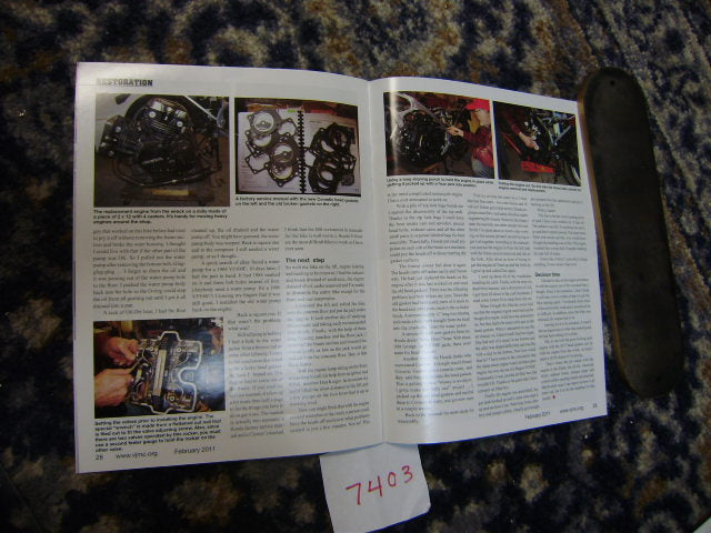 VJMC Magazine Yamaha DT2 on the cover February 2011 sku 7403 Free shipping to USA 48 states