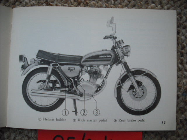 Honda CB125S1 1974 Owners Manual