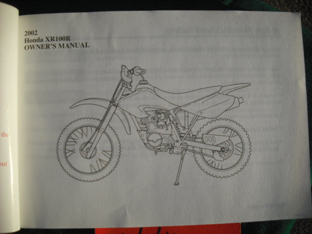 2002 XR100 MANUAL visual data 5