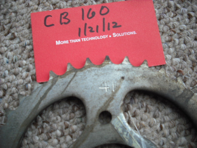 Honda CB160 NOS Original Rear Sprocket 41T 41201-107-000 my sku 2099
