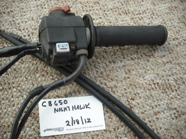 Honda CB650 Nighthawk Throttle Assembly with Switch sku 3118