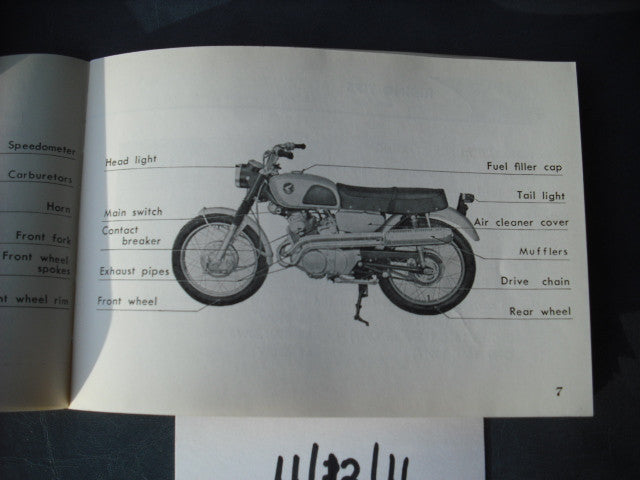 Honda CL160 Manual sku 3328