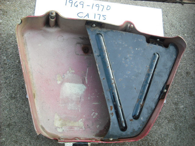 Honda CA175 CD175 Sidecover Red Right my sku 3171