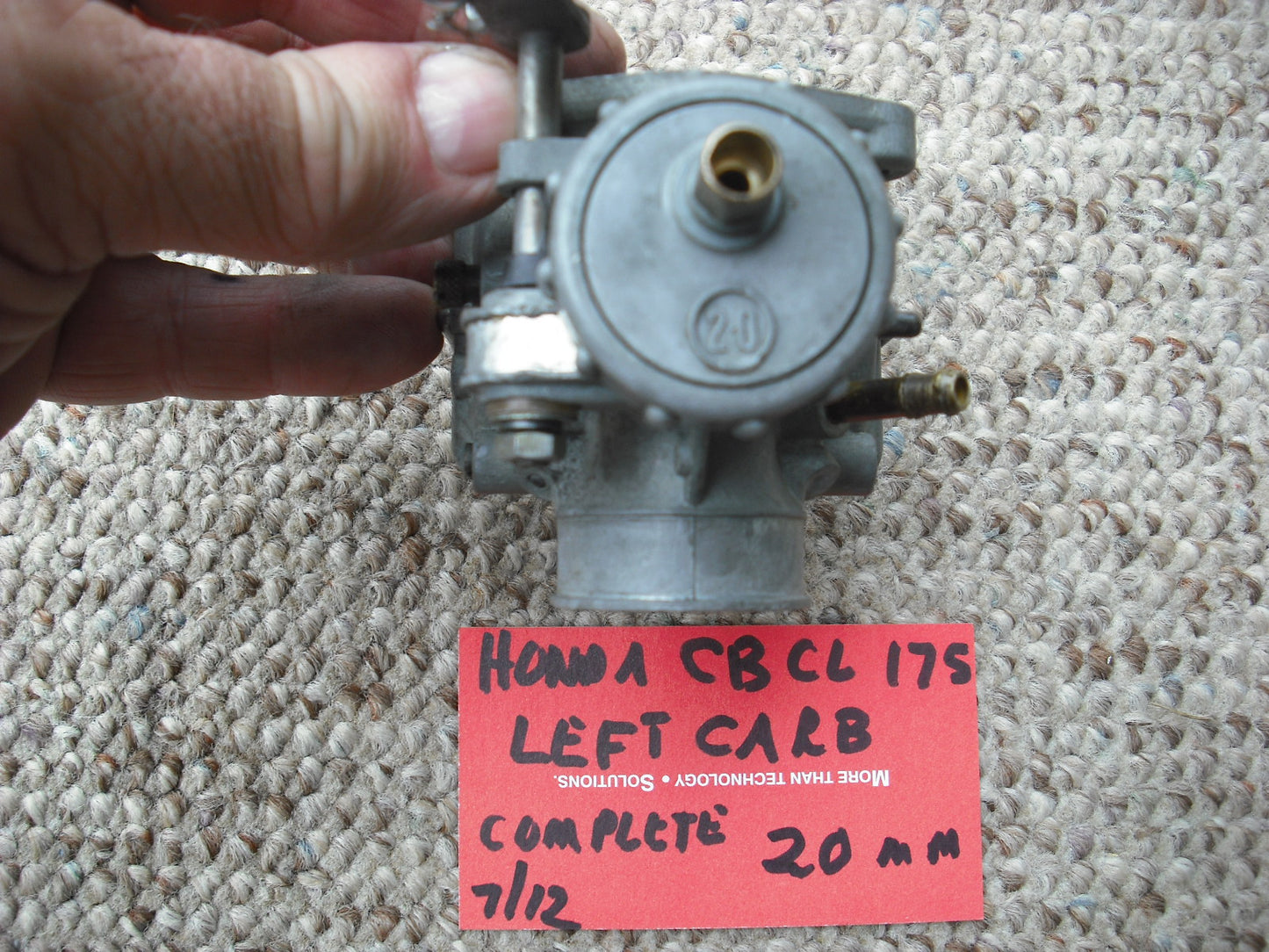 Honda CB CL 175 Left Carburetor 20MM