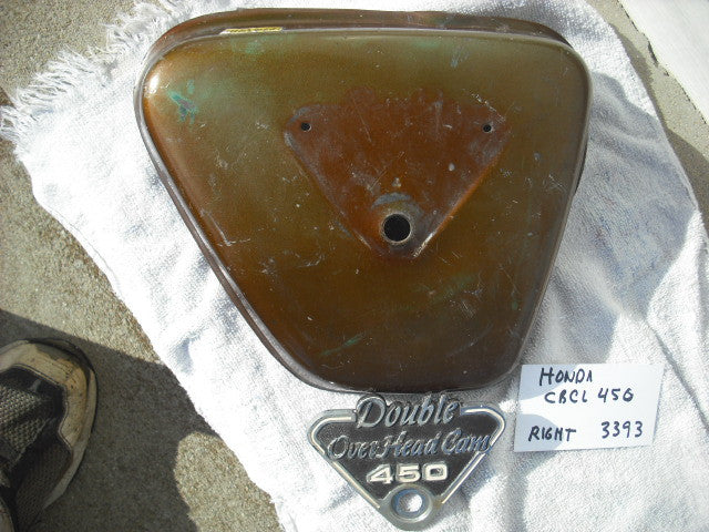 Honda CB450 CL450 sidecover right Candy Garnet Brown 3393