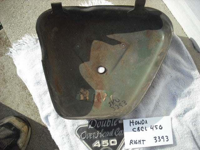 Honda CB450 CL450 sidecover right Candy Garnet Brown 3393