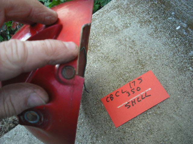 Sold Web InterpretHonda CB175 CL 175 CB 350 CL350 red Headlight Shell HM-16M sku 1798