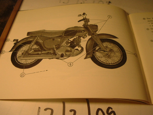 Honda  C92 C95 125/150 Benly Owners Manual Museum  Condition sku 5192
