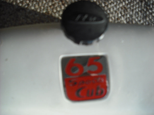 Honda Sport 65 sidecover right white with badge sku 2081