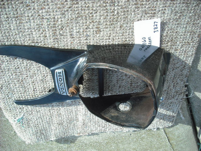 Honda CA160 Dream Headlight Shell Black sku 3827