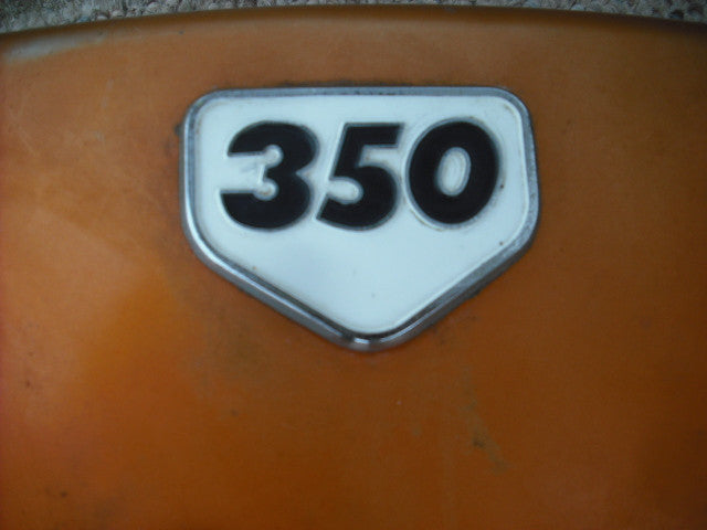 Honda CL350K2 1970 Candy Topaz Orange Left Sidecover 3816