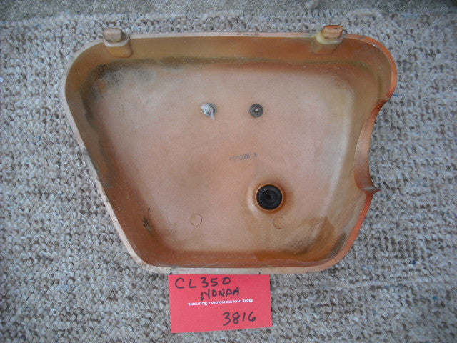 Honda CL350K2 1970 Candy Topaz Orange Left Sidecover 3816