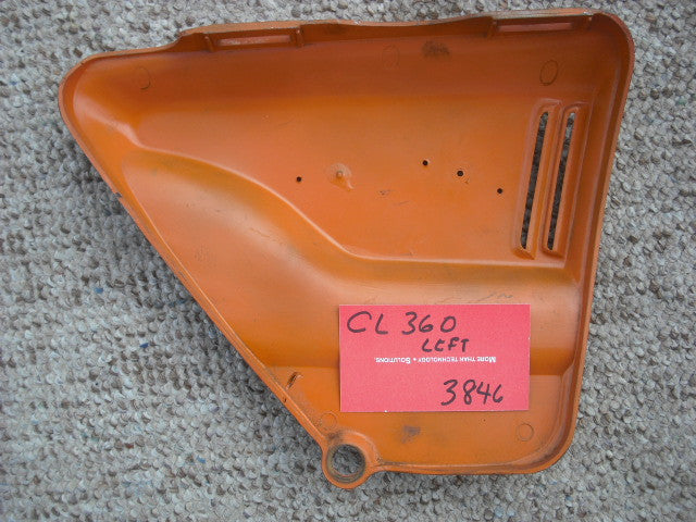 Honda CL360 Sidecover  left Orange 3846