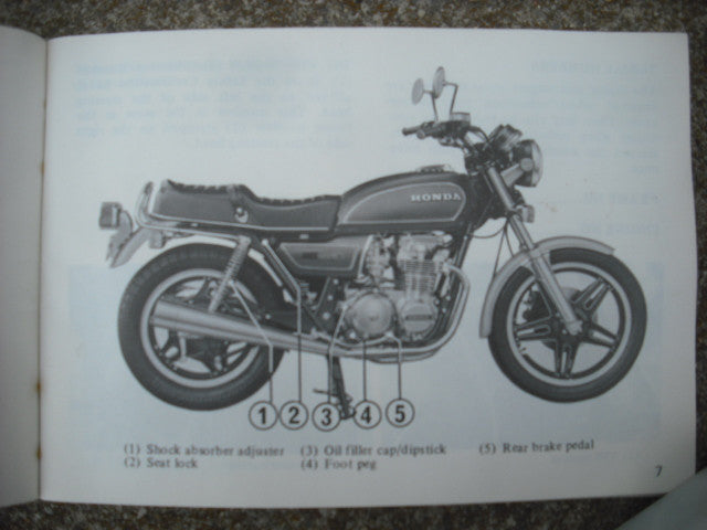 Honda CB650 1979 Owners Manual sku 3875