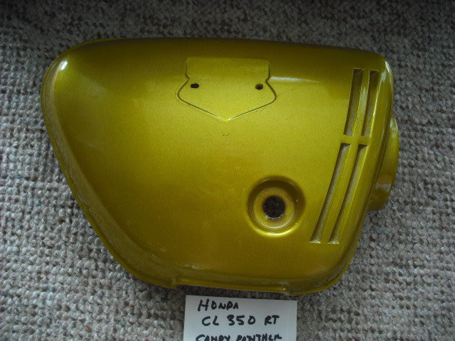 Honda CL350 Candy Panther Gold right Sidecover