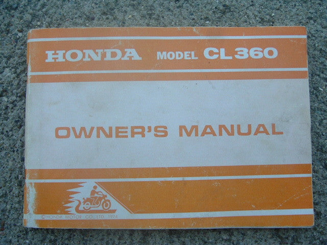 Honda CL360 K1 Original Manual