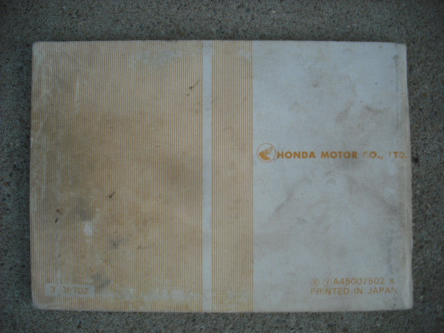 Honda CB360T 1976 Owners Manual 1583