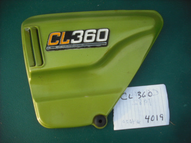 Honda CL360 left Candy Muscat Green Sidecover
