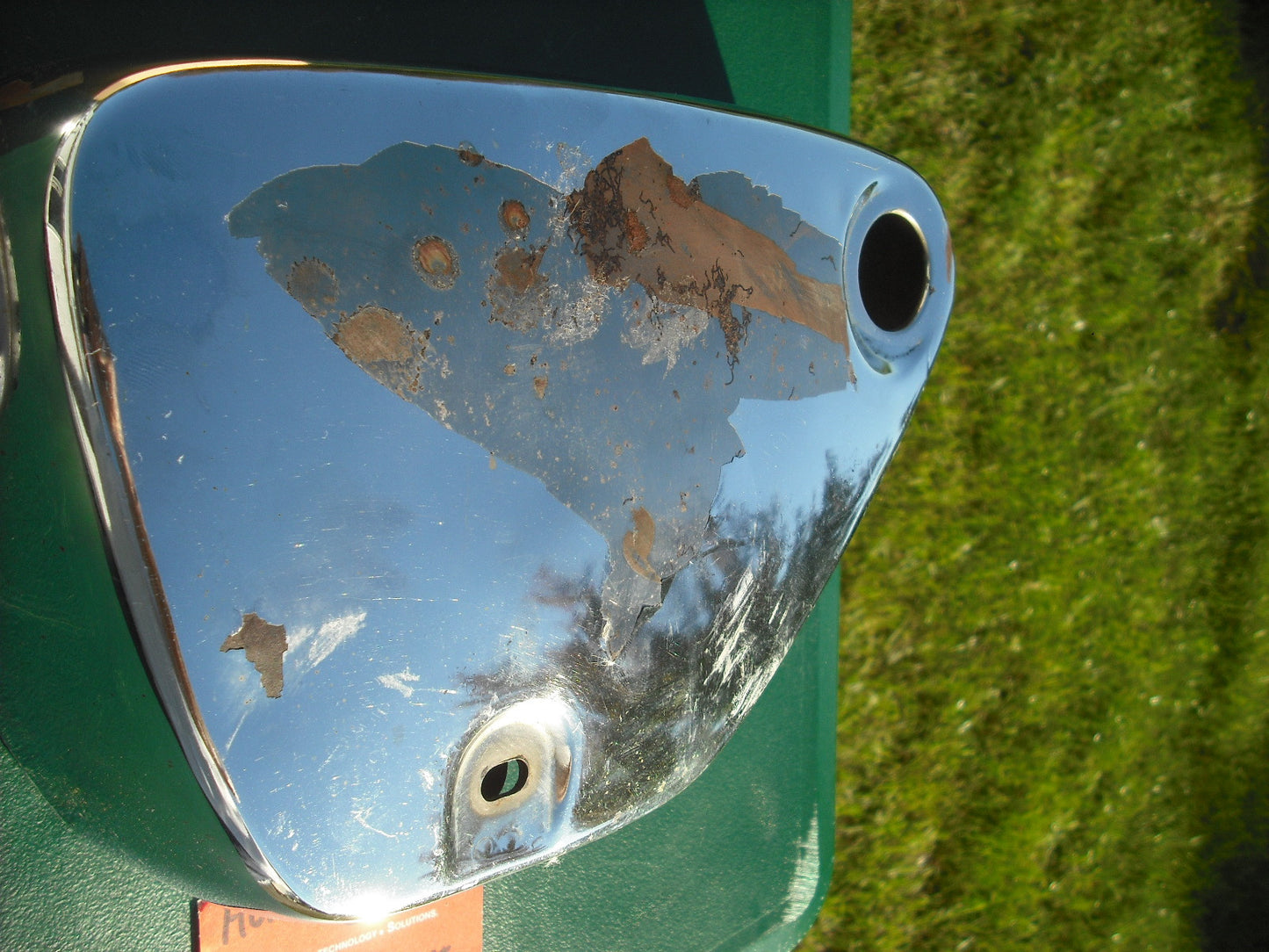 Honda CB77 Honda CB72 Sidecover left Chromed left 4015
