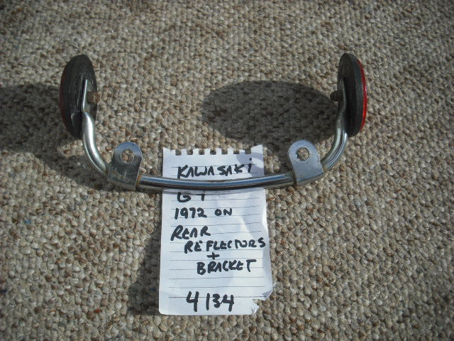 Kawasaki G4TR 1972 Rear Reflectors with chrome bracket