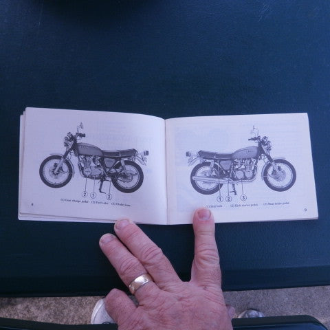 Honda CB550 Four Original Manual with wiring diagram 4175