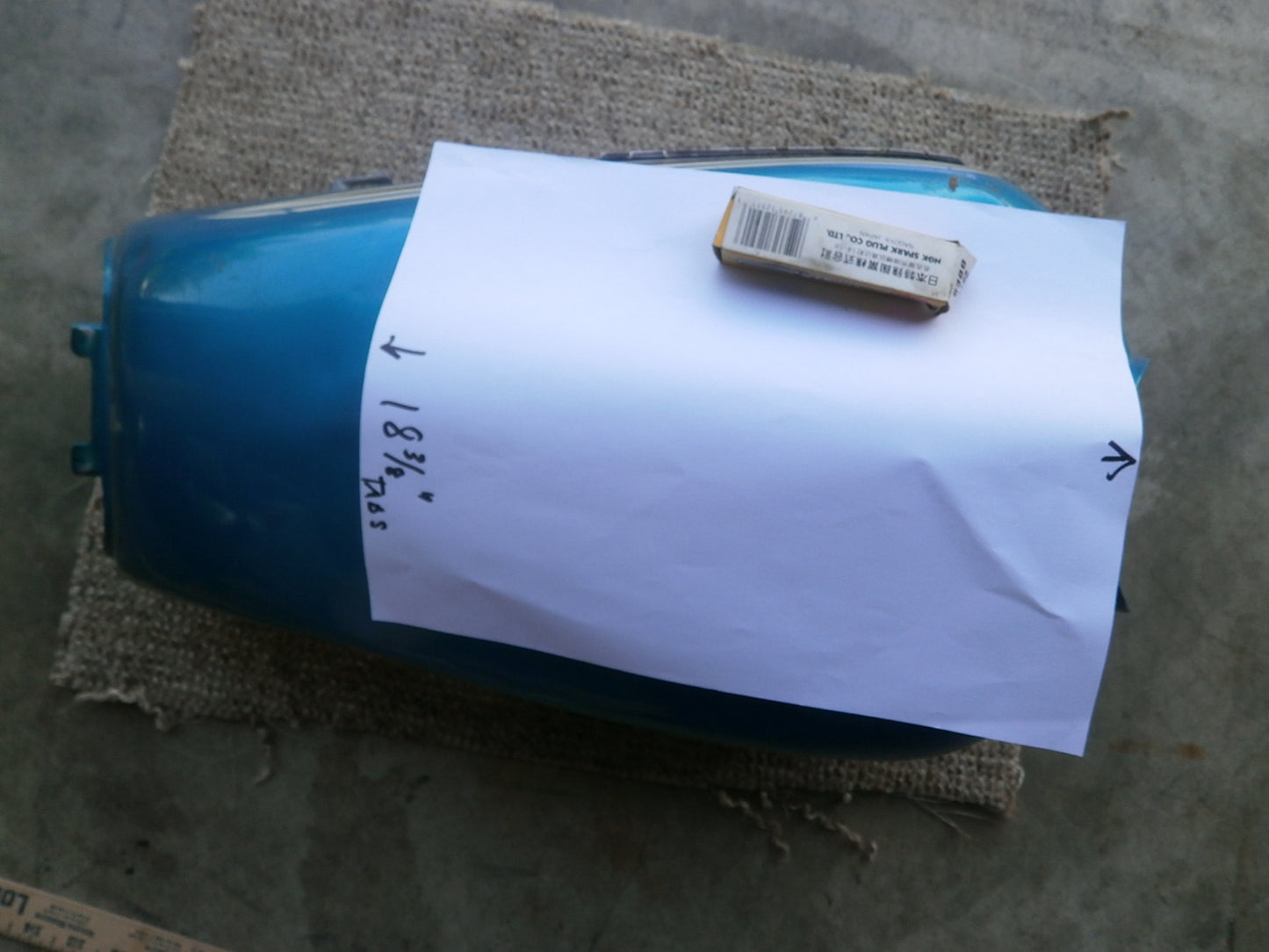 Honda CB360T Gas Tank Candy Rivera Blue 3766