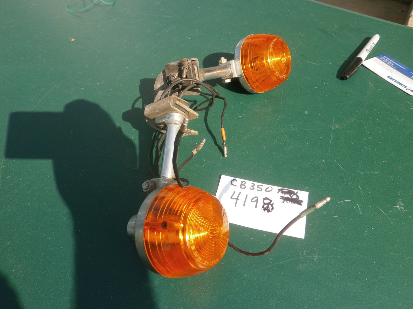 Honda CB350 Turn Signal Pair Working Complete sku 4198