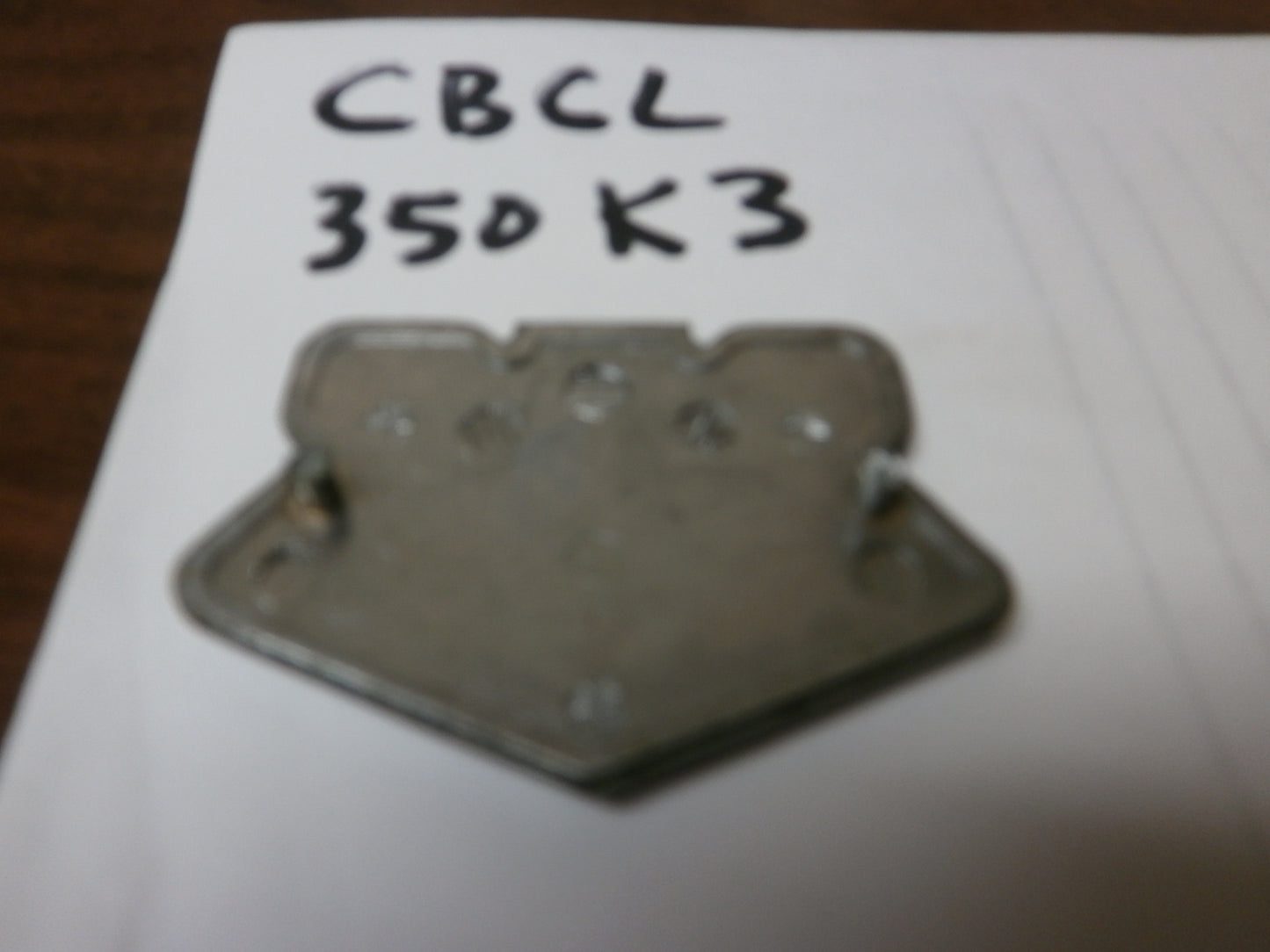 Honda CB350K3 CL350K3 Sidecover Badge 4268