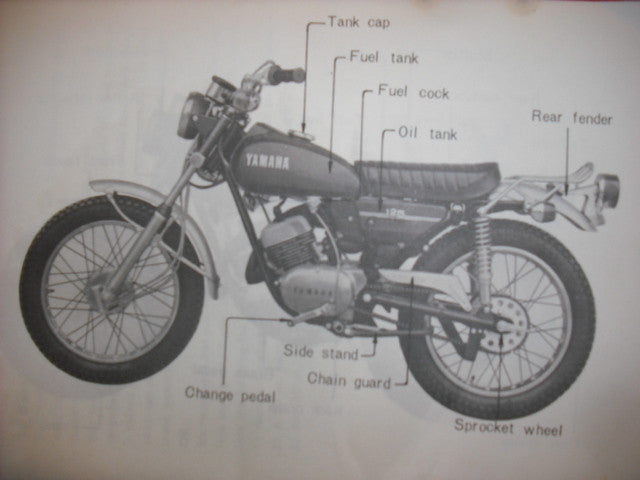 Yamaha AT2 125 Owners Manual part 316-28199-10 sku 1810