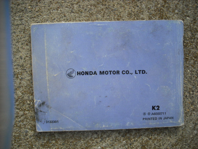 Sold Honda CB500 Four K2 Owners Manual sku 1821