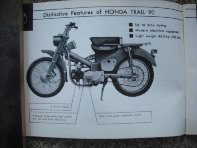Honda Trail 90 CT200 Manual 1832