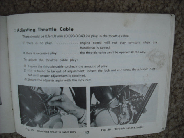 Suzuki TC90R Owners Manual 1858
