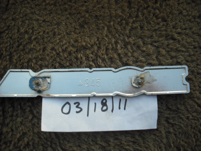 Honda Gas Tank Badge Stamped Code 345