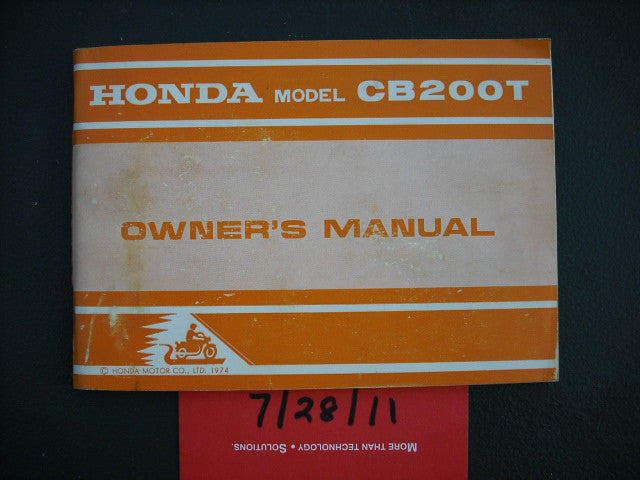 Honda CB200T Manual