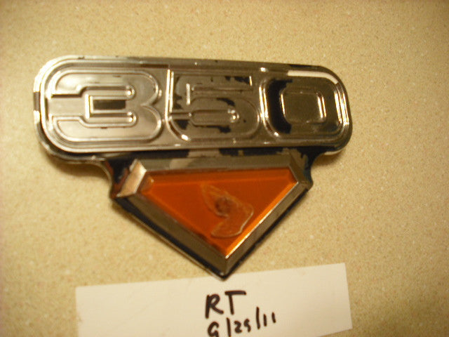 Used in restoration CB350 Galloway Honda CB350 CL350 K4 Right Sidecover Badge 2003