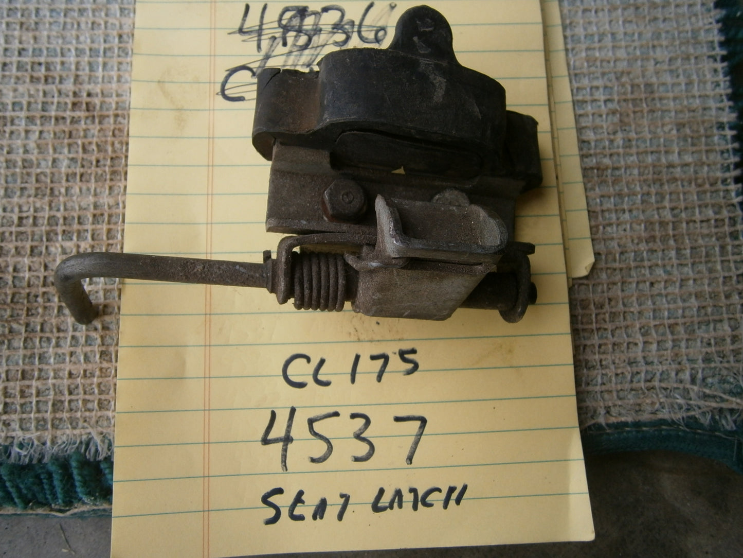 Honda CL175 1971 Seat Latch Will fit  several Honda CL models 4537