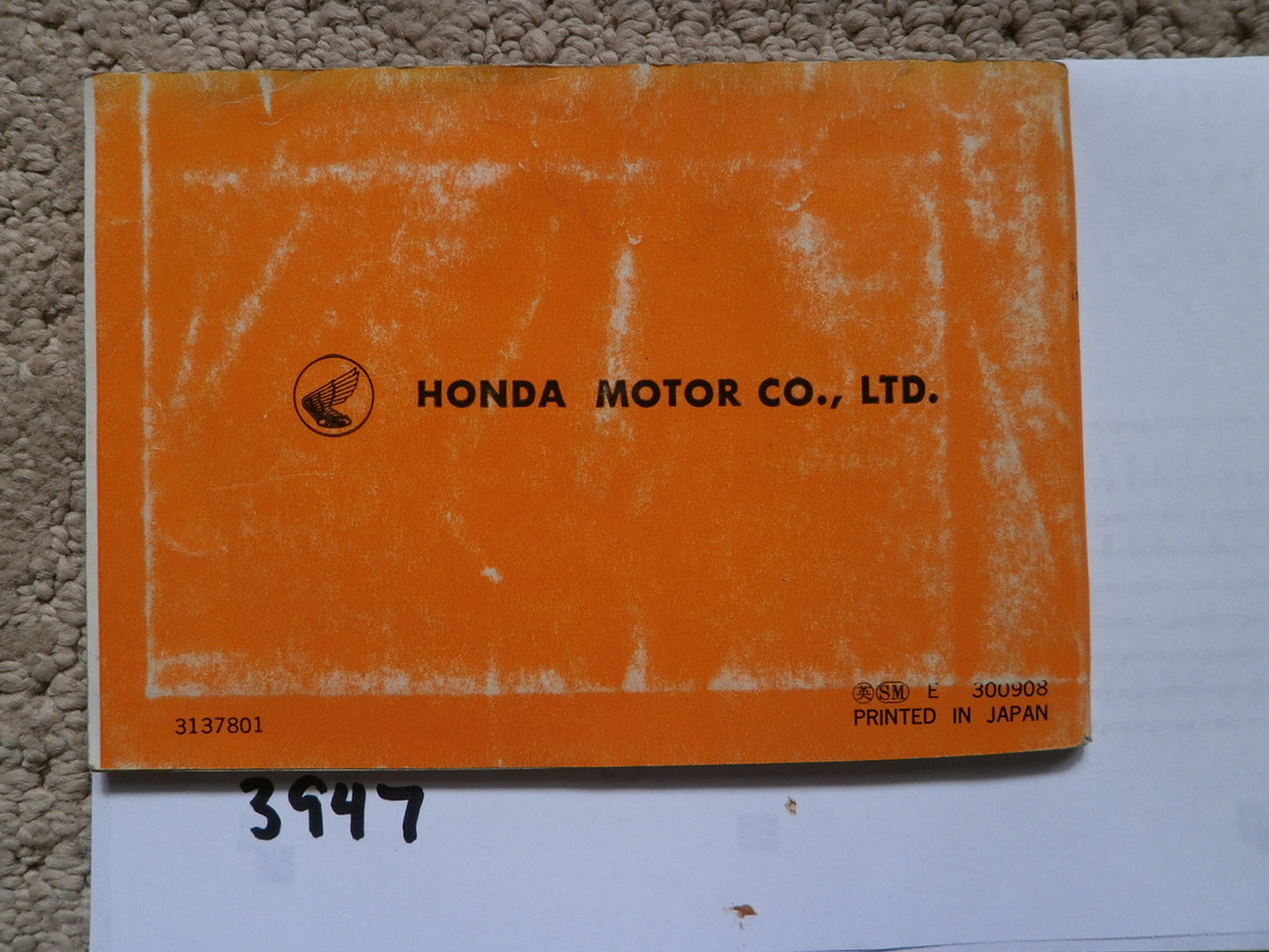 Honda CL200 1974 Owners Manual 3947