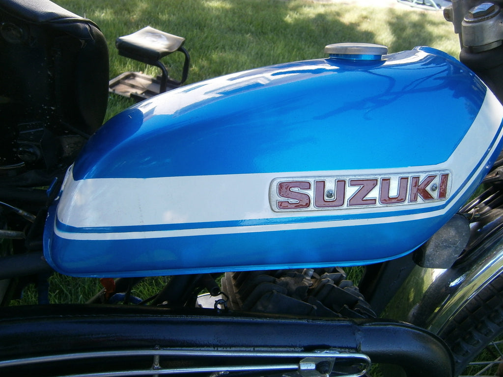 Sold Ebay 10112016 Suzuki TS185 1972 Blue Gas Tank sku 4623