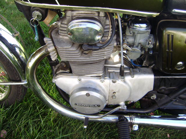 Honda CB350 1973 Tyrolean Green Metallic SKU 8000